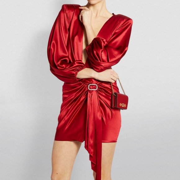 Gucci Red Leather Wallet with Gold Chain - Picture 7 of 7